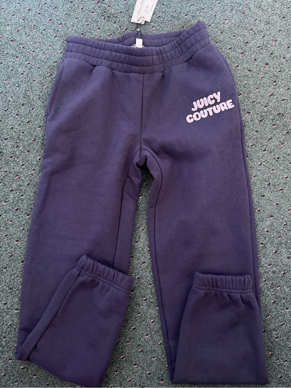 Juicy Couture Navy Sweatpants with Pink Logo